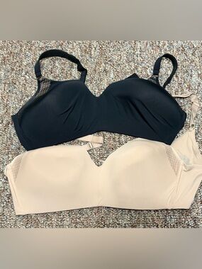Warner’s 38D Seamless T-Shirt Bra - Black and Nude